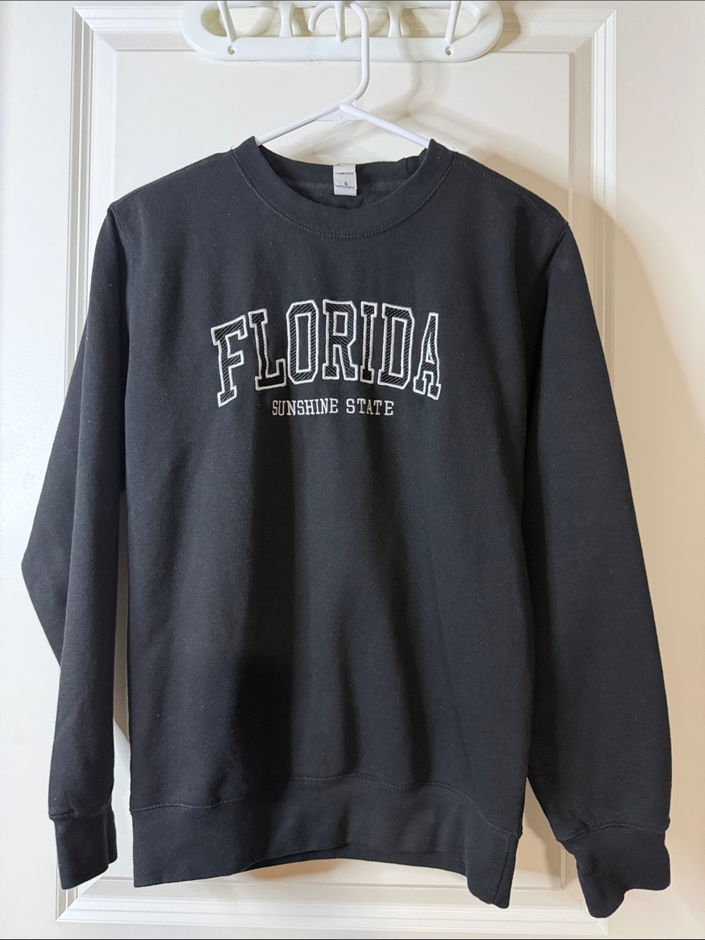 Black 'Florida' Graphic Crewneck Sweatshirt
